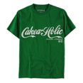 thumbnail image 1 of SUVAS Mens Cake A Holic Logo Graphic T-Shirt, Green, Large, 1 of 1