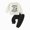 G279-Black, variant on HFHAPW Toddler Girl Outfits Long Sleeve Graphic Sweatshirt Dress and Jogger Pants 2Pcs Toddler Girl Fall Winter Clothes,12-18 Montths