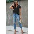 thumbnail image 6 of Fantaslook Blouses for Women Dressy V Neck Ruffle Sleeve Summer Tops Casual Flowy Shirts, 6 of 9