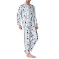 thumbnail image 2 of Fotbe Poodle Dog Pattern Long Sleeve Pajama Set for Men,Sleepwear Set,2-piece Loungewear Set,Soft PJs Comfy Nightwear with Pockets-XX-Large, 2 of 7