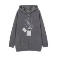 thumbnail image 5 of Sudadera con capucha estilo oscuro hip hop gótico Harajuku Y2Y calavera mariposa cremallera hombres y mujeres chaqueta Harajuku sudadera, 5 of 5