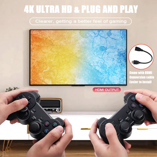 Mini consola de juegos de bolsillo HD 4K, más de 58000 juegos integrados, 9 emuladores para niños y niñas