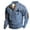 Mens Shirts Blue, variant on Big and Tall Graphic Sweatshirts for Men Pullover Plus Size S-5XL Casual Long Sleeve Button Stand Collared Basic Loose Comfort Tees Shirts