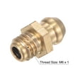 thumbnail image 3 of Uxcell Brass Straight Hydraulic Grease Fitting Assortment Accessories M6 x 1mm Thread 10 Pack, 3 of 5