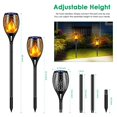 thumbnail image 3 of Luces solares para exteriores TomCare 99 LED con altura ajustable, 3 of 8