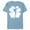 Ocean Blue, variant on Disney Tinker Bell 4-Leaf Clover Silhouette St Patrick's Day - Short Sleeve Blended T-Shirt for Adults - Customized-Navy Heather