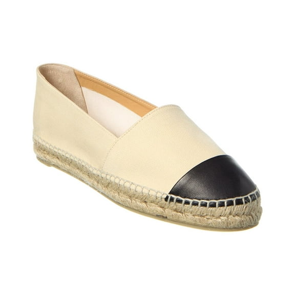 Castañer Katty Canvas & Leather Espadrille, 39, White