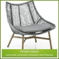 Mainstays Skyler Steel 3-Piece Wicker Rope Chat Set, Grey - Walmart.com