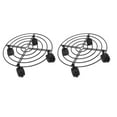 thumbnail image 4 of Support de Plante Roulant, 2 Pcs Chariot de Plante Extérieur à Haute Capacité de Charge Durable Rond pour Jardin, 4 of 7