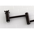 thumbnail image 3 of Kingston Brass KS8105ZX Millennium Wall Mount Pot Filler Kitchen Faucet, Oil Rubbed Bronze, 3 of 5