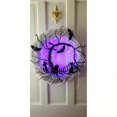 thumbnail image 4 of Inteprter Guirnalda de Halloween colgante accesorios de arreglo diámetro 37cm guirnalda brillante accesorio luminoso para el hogar puerta pared ventana Kits de decoración para fiestas Inteprter HA037570-00, 4 of 6