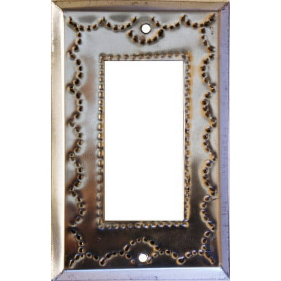 Single Decora Silver Tin Switchplate
