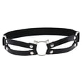 thumbnail image 1 of 2x Liga de Pierna Elástica de Cuero Diseño de Gato Banda de Muslo Arnés Corporal Accesorios para Fiesta Zulema Correas de cinturón de liga de pierna elástica, 1 of 8