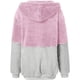 thumbnail image 5 of ICHUANYI Clearance Womens Warm Coat Jacket Zipper Solid Splicing Long Sleeve Blouse Tops Hoodie(Pink, L) ICHUANYI WER2023081504142, 5 of 6