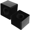 thumbnail image 4 of EeaseCA 2Pcs Portable ABS Injection Molding Square Shaped Interview Mic Microphone Logo Flag Station Logo (Black), 4 of 6