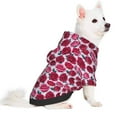 thumbnail image 2 of Honeii Rose Flowers Print Small Dog Hoodies Pet Hooded Sweatshirts Fall Winter Puppy Cat Sweaters Warm Clothes for Small Dogs Outfits Costume-Small, 2 of 7