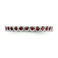 thumbnail image 4 of Garnet Sterling Silver Ring, 4 of 10