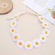 thumbnail image 2 of KAIYANG piezas de diadema ajustable con diseño de girasol y margaritas, color blanco, 2 of 5