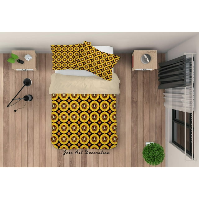 3D Geometric Pattern Quilt Cover Set Bedding Set Duvet Cover Pillowcases LXL