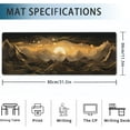 thumbnail image 2 of Gaming Mouse Pad,Black and Gold Mountains Landscape Extended Mouse Pad Gaming Large, 31.5"x11.8" Line Art Desk Mat with Non-Slip Base and Stitched Edge,Computer Keyboard Mouse Mat for Home Office Work, 2 of 7