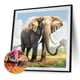 thumbnail image 5 of Pintura de diamante 5D DIY Kit de elefante de taladro redondo completo decoración del hogar 35x35cm, 5 of 9