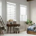 thumbnail image 5 of Regal Living Cordless Light Filtering Zebra Polyester Roller Shades, White - 36" W x 72" L, 5 of 8