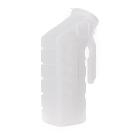 - Male Urinal McKesson 32 oz. / 1000 mL With Cover Single Patient Use Pack of 2