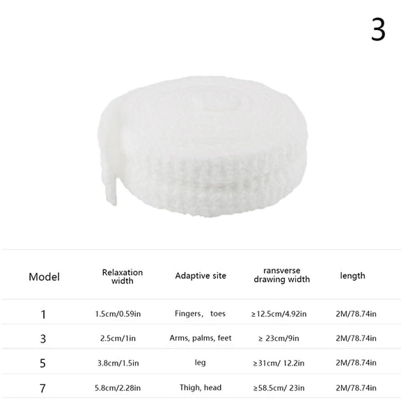 2M/Roll Elastic Net Wound Dressing Bandage Stretchable Medical Nursing Emergency Aid Gauze for Head Elbow Ankle Knee Injuries