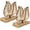 Bronze, variant on Modern Bronze Metal Napkin Storage Rack with Elegant Leaf Design, Freestanding Tabletop Tissue Holder for Home, Cafe & Restaurant Counter Decor
