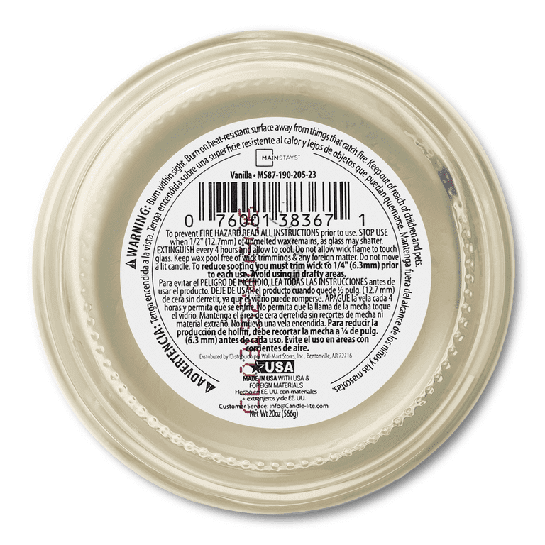 Vanilla Scented Glass Jar Candle, 20 oz, Single Wick photo 8