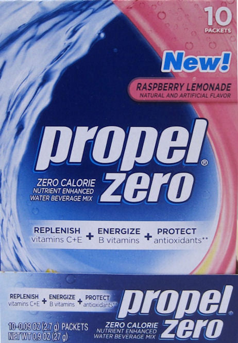 Propel Zero Raspberry Lemonade Water Beverage Mix, 0.7 Oz., 10 Count