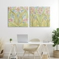 thumbnail image 2 of Stupell Industries Floral Palau Tiles 2 Piece Canvas Wall Art Set design by June Erica Vess, 24 x 24, 2 of 7