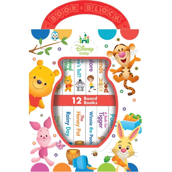 Juego de 12 libros de cartón Winnie the Pooh – PI Kids