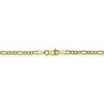 thumbnail image 4 of 10K Yellow Gold Figaro chain 18 in 2.5 mm 2.5mm Semi-Solid, 4 of 5