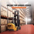 thumbnail image 2 of Garage Tiles Interlocking 12x12, 25 Pack - Non-Slip Floor Tiles for Garages, Basements & Workshops - Durable Rubber Flooring in Red, 2 of 7