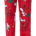 thumbnail image 5 of Peanuts Snoopy Pajamas Women's Holiday Lights Plush Fleece Lounge Sleep Pants, 5 of 7