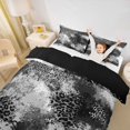 thumbnail image 3 of Homewish Gray Ombre Cheetah Print Twin Duvet Cover,Geometric Abstract Twin Bedding,Black Reversible,2-Piece,1 Duvet Cover and 1 Pillowcase, 3 of 6