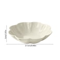 thumbnail image 3 of FeiFu Plastic Flower Shaped Serving Bowl 8.46in, Petal Design Fruit Snack Tray, Decorative Candy Dish for Coffee Table Living Room, Platos de plástico en forma de flor, 3 of 6