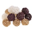 thumbnail image 3 of 42Pc 3/7cm Star Rattan Wicker Ball Christmas Twig Orbs Garden Ornament, 3 of 8