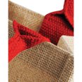 thumbnail image 2 of Westford Mill Jute Mini Presentpåse (6 liter) One Size Naturlig/Ljusröd Natural/Bright Red, 2 of 5