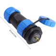 thumbnail image 2 of SP21- Aviation Plug Socket IP68 Waterproof Connector Panel Mount (2pin), Electrical Accessories, 2 of 5