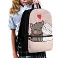 thumbnail image 3 of HUIACONG Loving Cats Backpack for Middle School Girls Large Capacity Breathable Padded Straps for Boys Girls Elementary High School Daily Use, 3 of 6
