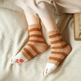 thumbnail image 3 of Thickened Plush Cat Paw Socks for Women - Warm Fleece with Silicone Grip for Floors (One Size, 5 Pairs), 3 of 6