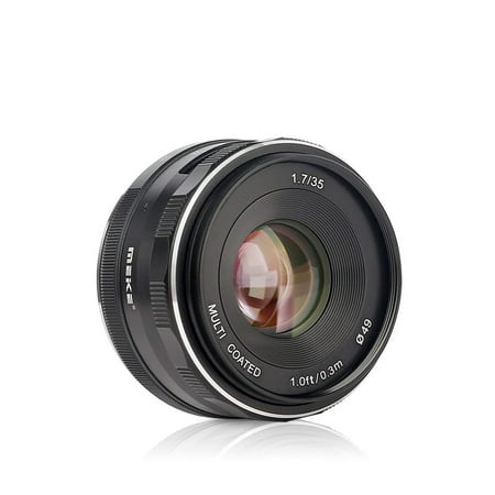 Meike MK 35mm F 1.7 Large Aperture Fixed Manual Focus Lens work for APS C sony Cameras A6500 A6300 A6000 A6100
