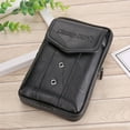 thumbnail image 4 of ZPAQI Vintage Men Waist Fanny Pack Belt Bag PU Leather Phone Pouch Travel Hip Hanging Purse, 4 of 14