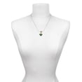 thumbnail image 3 of Delight Jewelry Silvertone Lime Green Cheetah Print Heart Mia Monkey Charm Necklace, 3 of 4