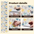 thumbnail image 5 of Peel and Stick Wallpaper 23.6in x 9.8ft Farmhouse Plaid Chicken Blue Yellow Gray Red Contact Paper Vinyl Self-Adhesive Removable Wall Paper for Bedroom Nursery Bathroom Renter Friendly, 5 of 8