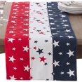 thumbnail image 2 of Fennco Styles 4th of July Star Spangled American Flag 100% Cotton Table Runner 16"W x 72"L - Multicolored American Flag Inspired Table Cover for Home Décor, Dinner Parties, National Holidays&nbsp;, 2 of 3