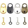 thumbnail image 1 of 4pcs Mix Color Vintage Antique Style Mini Bear Head Archaize Padlocks Key Lock with Keys (Bear Head), 1 of 4