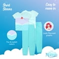 thumbnail image 3 of Ensemble de Pyjama Disney Filles Ajusté en Coton Vacances ARIEL 10 Ans, 3 of 5